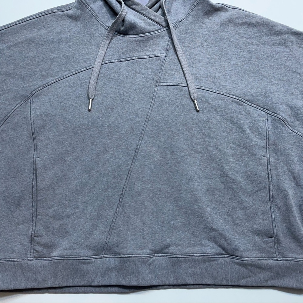Lululemon Broken Beats Hoodie Womens Size X/S Oversized Cropped In Grey - Picture 2 of 14